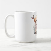 Cute Chiot Gardez Le Sourire Mug Personnalisé (Gauche)