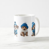 Cute chiot tasse hiver (Devant droit)