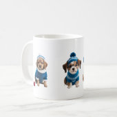 Cute chiot tasse hiver (Devant gauche)