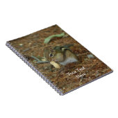 Cute Chipmunk Avec Carnet Animal Nut (Côté Droit)