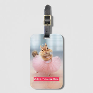 Cute Chipmunk Ballerina in tutu bij Dance Studio Bagagelabel