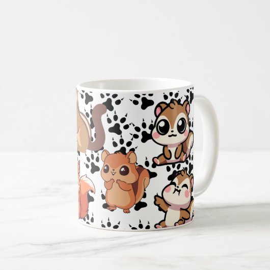 Cute Chipmunk Coffee Mug (Devant droit)