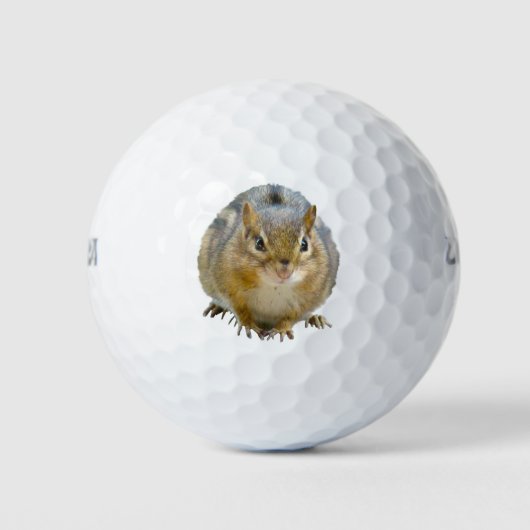 Cute Chipmunk die naar u staart Golfballen (Voorkant)