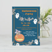 Cute Chipmunk Enfants Halloween Fête Invitation (Debout devant)