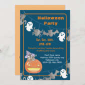 Cute Chipmunk Enfants Halloween Fête Invitation (Devant / Derrière)