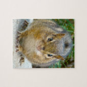 Cute Chipmunk heeft zijn oog op jou Legpuzzel (Horizontaal)