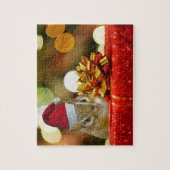 Cute Chipmunk Merry Kerstmis Legpuzzel (Verticaal)