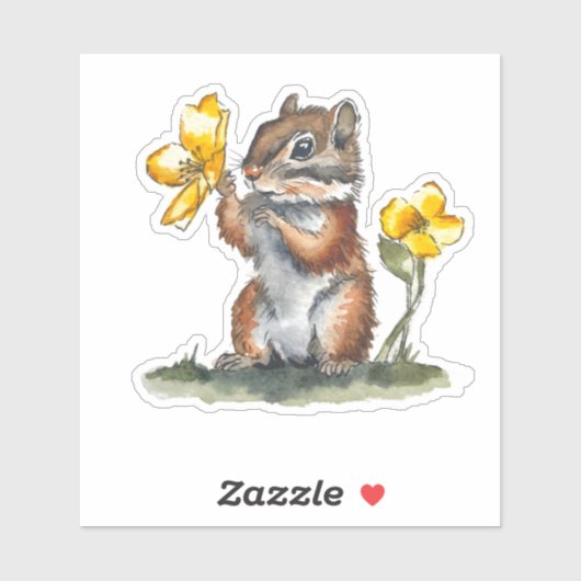 Cute Chipmunk Sticker (Vel)