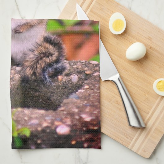 Cute Chipmunk Wildlife Theedoek (Quarter Fold)