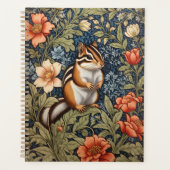 Cute Chipmunk William Morris Inspiré Floral (Devant)