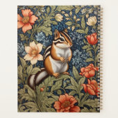 Cute Chipmunk William Morris Inspiré Floral (Dos)
