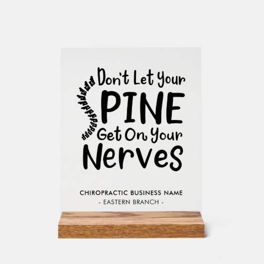 Cute Chiropractic Nom commercial et bureau (Recto)