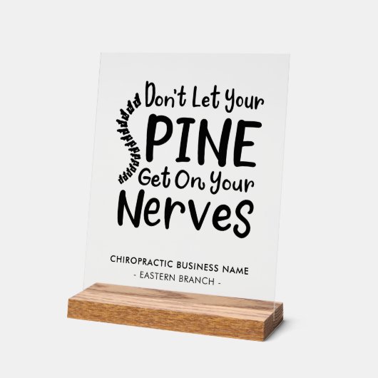 Cute Chiropractic Nom commercial et bureau (Angle)