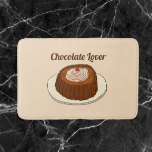 Cute Chocoholic Chocolade Lover Badmat