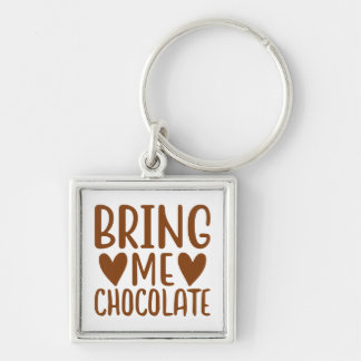Cute Chocoholic Foodie Gift Snoep Funny Chocolade Sleutelhanger