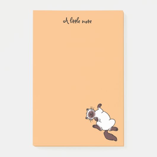 Cute chocolade point Siamese cat Post-it® Notes (Voorkant)