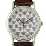 Cute Chocolat Labrador Retriever Dog Watch<br><div class="desc">Aquarelle peinture de chiens chocolat Labrador Retriever,  parfait pour les amoureux des animaux de compagnie,  marcheurs de chiens,  toiletteurs de chiens et vétérinaires.</div>