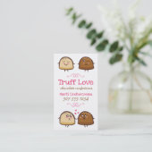 Cute chocolat truffes confections carte de visite (Debout devant)