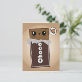 Cute Chocolate Bar Briefkaart (Staand voorkant)