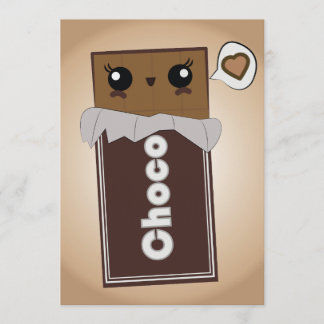 Cute Chocolate Bar-uitvindingen Kaart