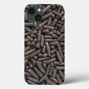 Cute Chocolate Brown Sprinkles Candy Adorable iPhone 13 Hoesje