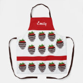 Cute Chocolate Covered Strawberry Pattern Schort (Voorkant)