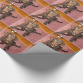 Cute Chocolate Lab Cadeaupapier (Hoek)