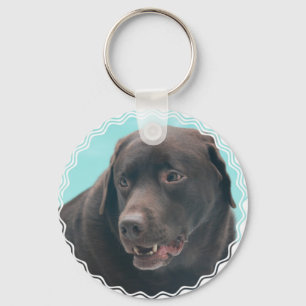 Cute Chocolate Lab Sleutelhanger