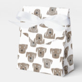 Cute Chocolate Labrador Retriever Dog Bedankdoosjes (Voorkant Zijde)