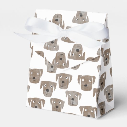 Cute Chocolate Labrador Retriever Dog Bedankdoosjes (Voorkant Zijde)