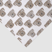 Cute Chocolate Labrador Retriever Dog Patroon Tissuepapier (Detail)