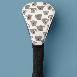 Cute Chocolate Labrador Retriever Dog Waterverf Golfheadcover
