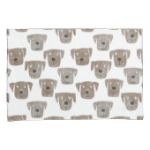 Cute Chocolate Labrador Retriever Dog Waterverf Kussensloop (Voorkant-Rechts)