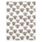 Cute Chocolate Labrador Retriever Dog Waterverf Tafelkleed (Voorkant)