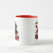 Cute Chocolate strawberry word art  Mok (Midden)