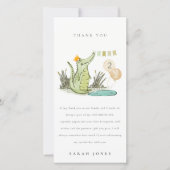 Cute Chomp Alligator in Swamp Any Age Birthday Bedankkaart (Voorkant)