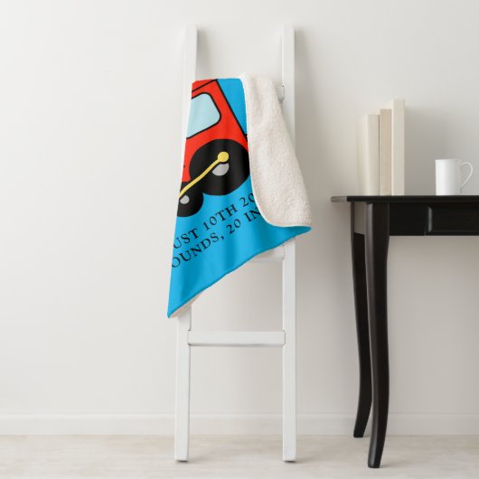 Cute choo choo former bébé sherpa couverture avec (En situation)