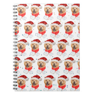 Cute Chow Chow Hond Kerst Patroon Notitieboek