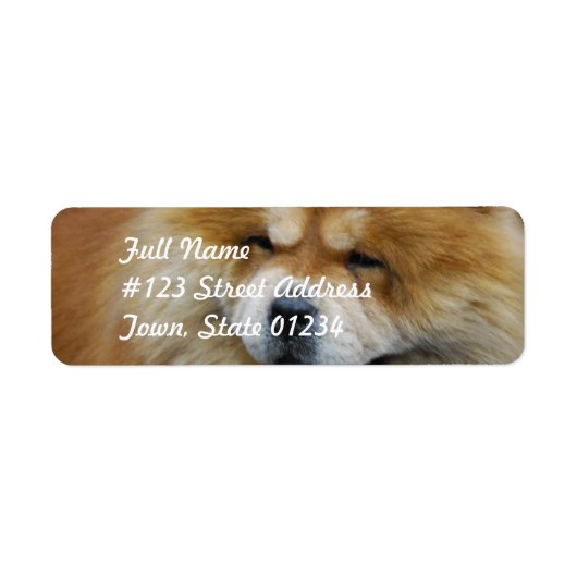 Cute Chow Chow Mailing Labels (Voorkant)