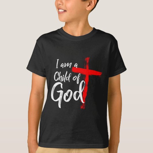 Cute Christian Salvation Quote Gift I Am A Child O T-shirt (Voorkant)