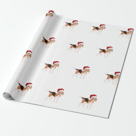 Cute Christmas Beagle  Cadeaupapier