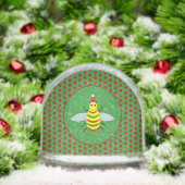 Cute Christmas Bee and Poinsettia Flowers (Noël)