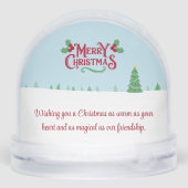 Cute christmas best friends custom photo & message (Arrière)