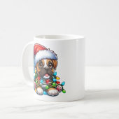 Cute Christmas Boxer Mug Koffiemok (Voorkant links)