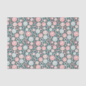 Cute Christmas Candy Canes Abstract Pattern Tissuepapier (Voorkant)