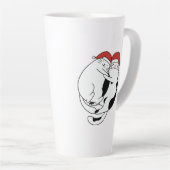 Cute Christmas cat couples in love minimalist  Latte Mok (Rechterhoek)