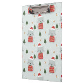 Cute Christmas Cat Pattern – Festive Holiday  Klembord (Links)