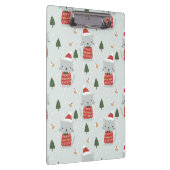 Cute Christmas Cat Pattern – Festive Holiday  Klembord (Rechts)