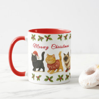 Cute Christmas Cats Holiday  Mok