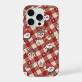 Cute Christmas Characters Phone Case  iPhone 15 Pro Hoesje